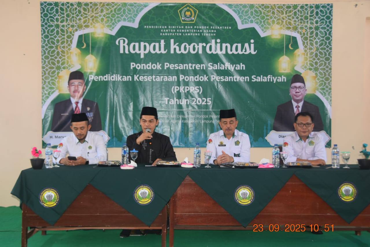 Ketua STISDA Lampung Tengah Hadiri Rakor Pondok Pesantren dan Pendidikan Kesetaraan Pondok Pesantren Salafiyah (PKPPS)