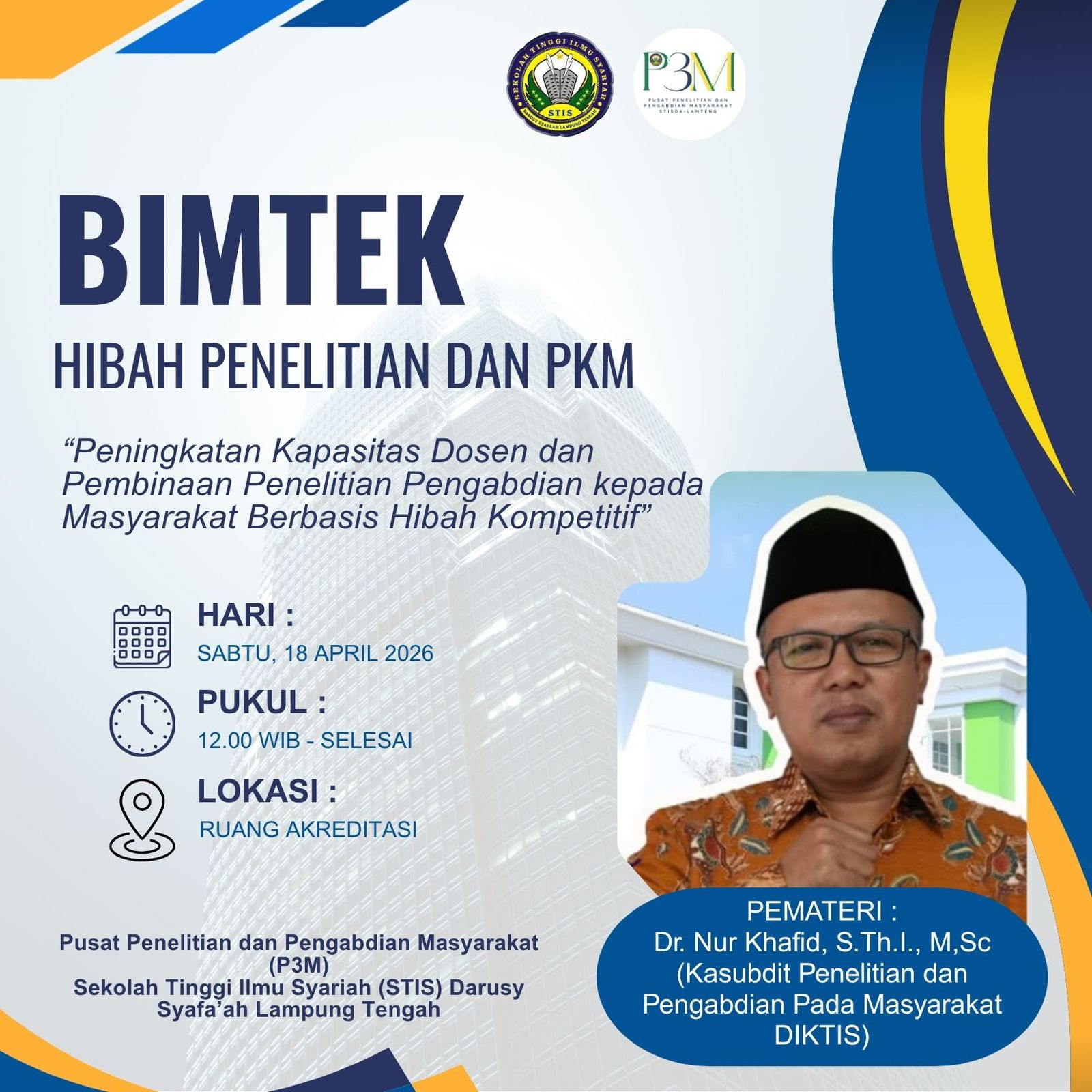 Hari ini, STISDA Gelar  Bimtek Hibah Penelitian dan PKM