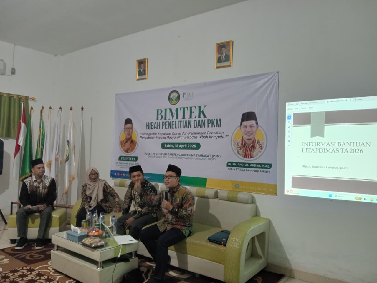Kasubdit  Penelitian dan Pengabdian Pada Masyarakat Diktis Kemenag RI, Dr. Nur Khafid, S.Th.I, M.Sc Jelaskan Bantuan LITAPDIMAS 